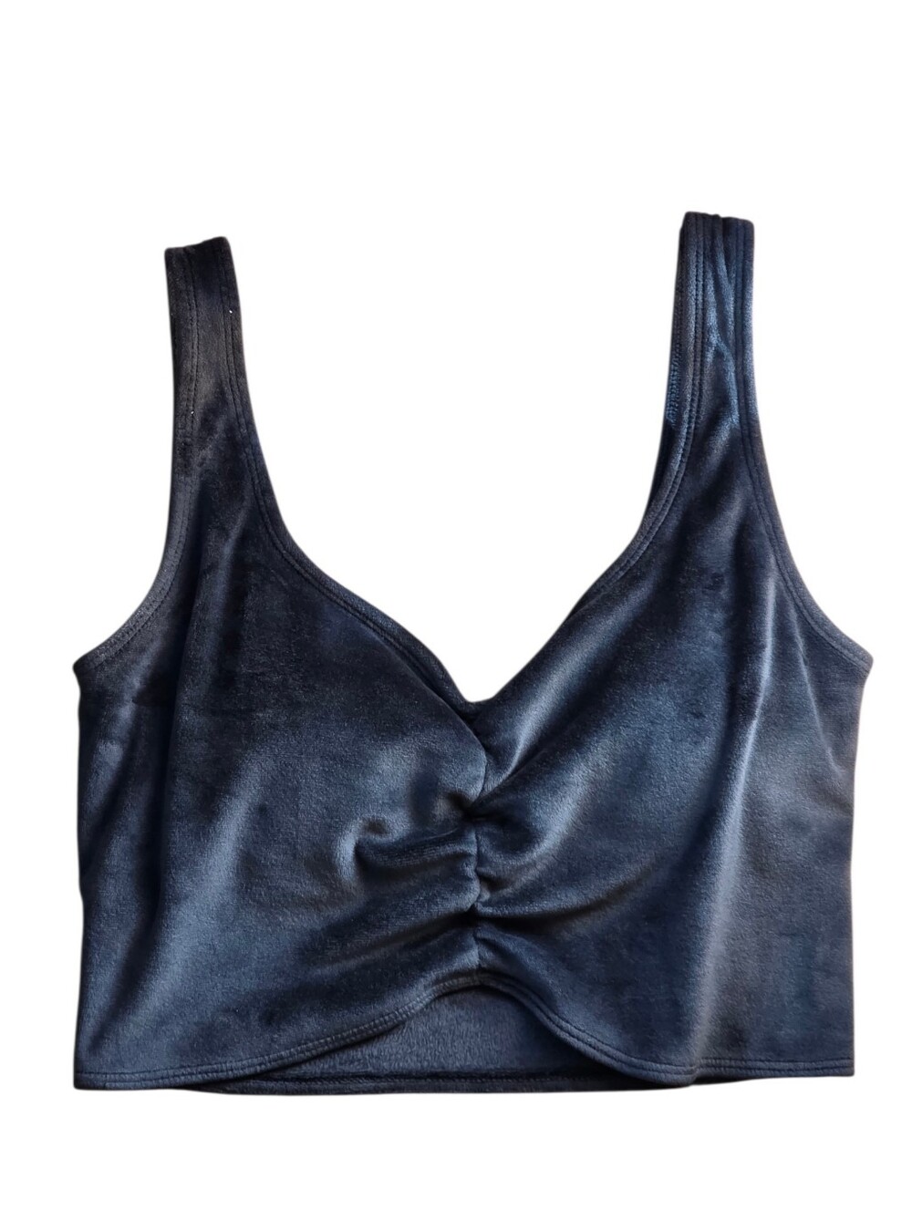 Gilly Hicks By Hollister Gray Velvet Cinched Center Whimsigoth Bralette EUC Sz S